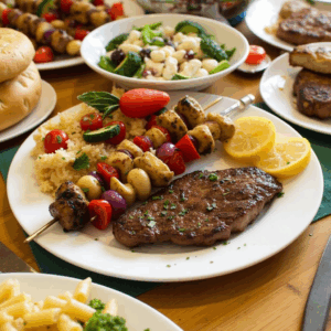 New York Steak Kabobs, Chicken Kabobs & Veggie Kabobs